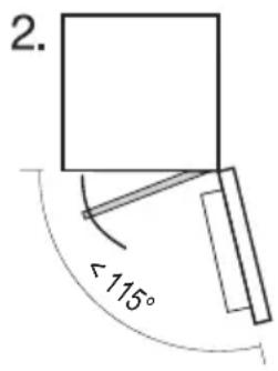 MIELE K 7748 C - Changer la butée de la porte du congélateur - 2