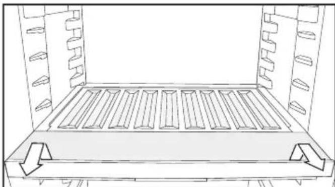 MIELE K 7748 C - Retirer la tablette avec le porte-bouteilles - 1