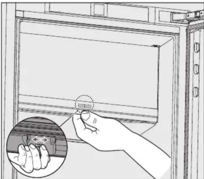 MIELE K 7748 C - Changer la butée de la porte du congélateur - 3