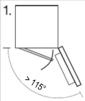 MIELE K 7748 C - Changer la butée de la porte du congélateur - 1