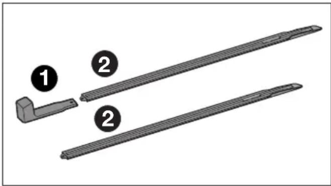 MIELE KF 7742 C - Rails de nivellement - 1