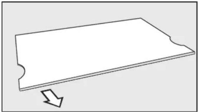MIELE KFN 7744 D - Démonter la tablette - 1
