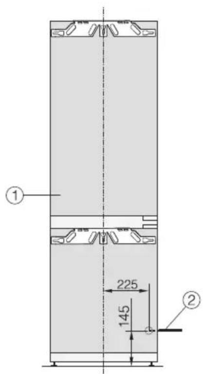 MIELE KFN 7774 C - Raccordements et aération et évacuation d'air - 1