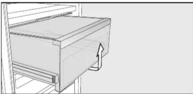 MIELE K 7732 D - Retirer le tiroir - 1