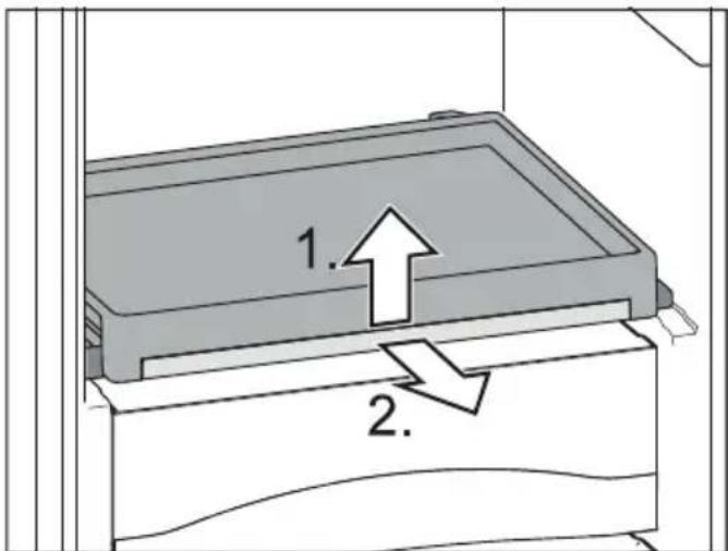 MIELE K 7732 D - Démonter la tablette déployable - 1
