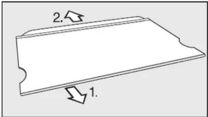 MIELE K 7732 D - Démonter la tablette - 1