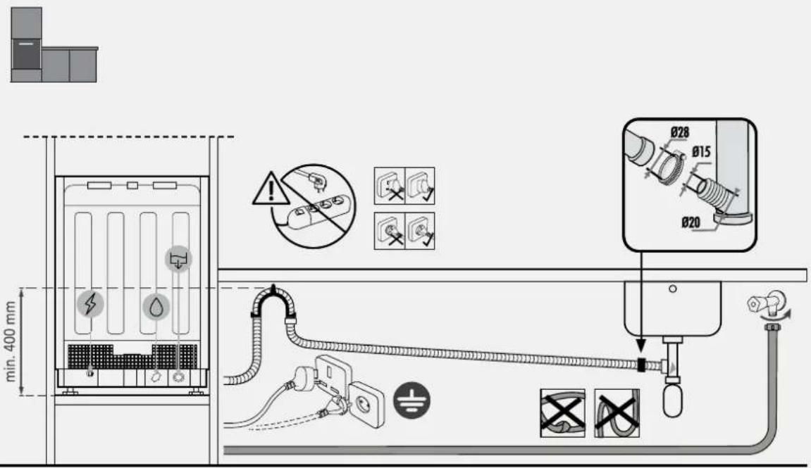 HOOVER HI 5C6F0S-80 - Aansluitschema - 2