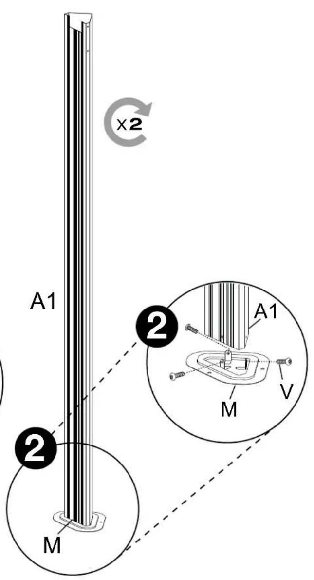 Sojag Messina - Assembly Manual / Guide d'assemblage / Manual de ensamblaje / Montageanleitung - 76
