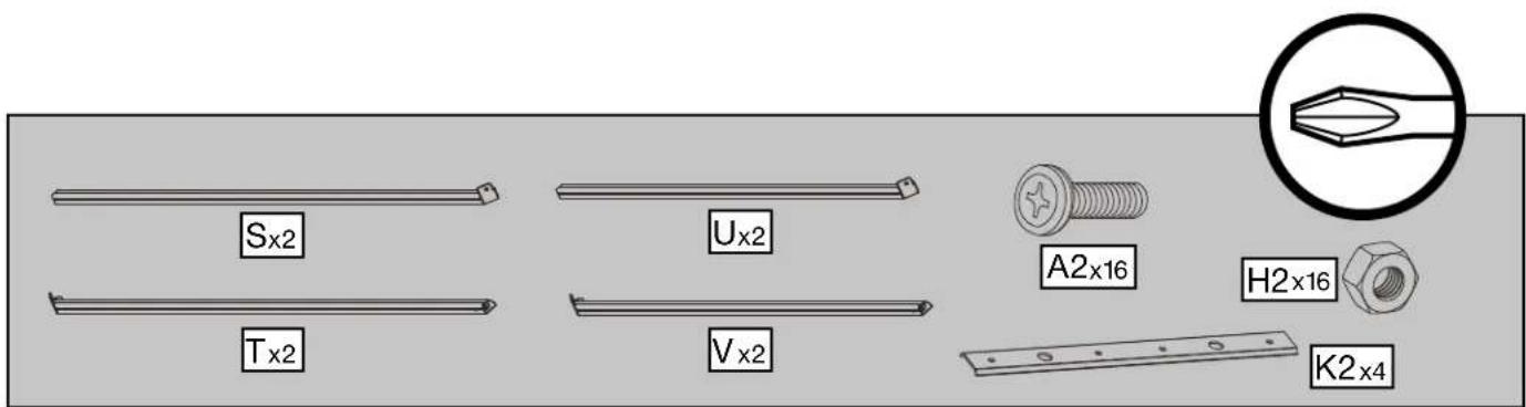 Sx2 Tx2 Ux2 Vx2 A2x16 H2x16 K2x4