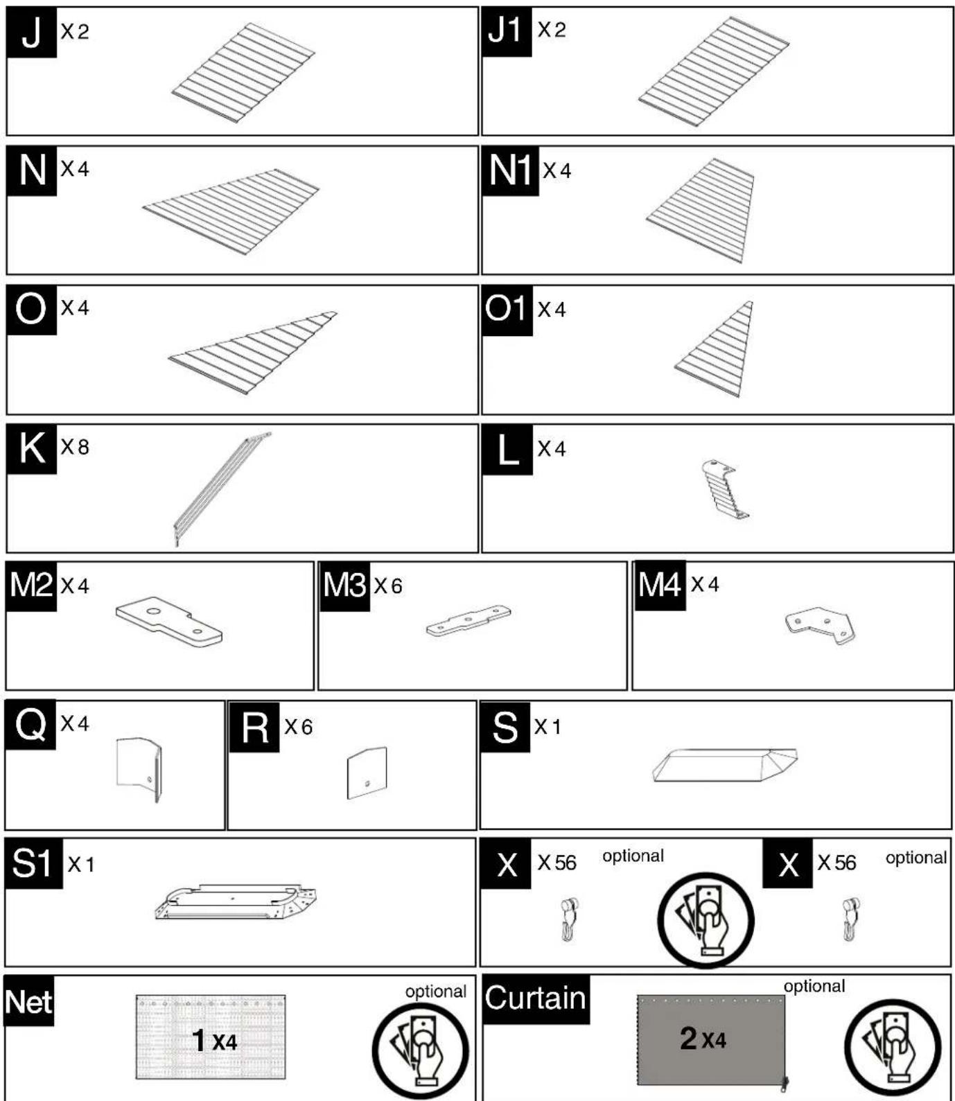 Sojag Ventura - Assembly Manual / Guide d'assemblage / Manual de ensamblaje /조ignon ↘ Montageanleitung - 33