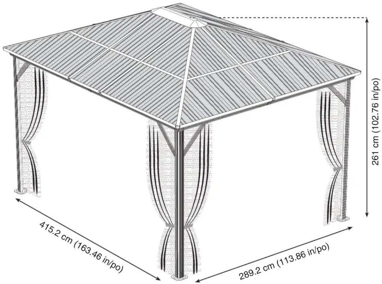 Sojag Verona - Assembly Manual / Guide d'assemblage / Manual de ensamblaje / 조립 설명서 / Montageanleitung - 1