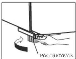 HISENSE FC247D4AWLE - Nivelar o eletrodoméstico (se necessário): - 1