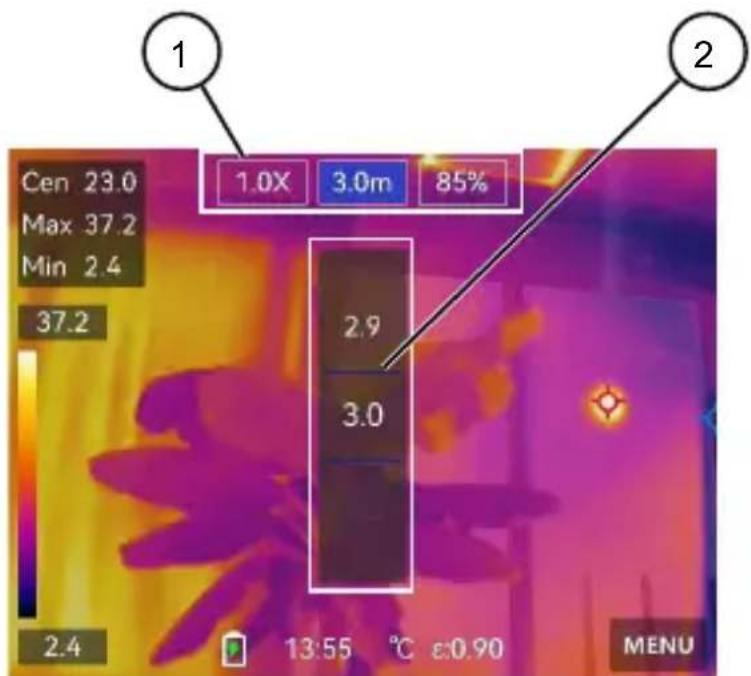 BENNING TC 30 - Liveweergave op de camera bedienen - 1