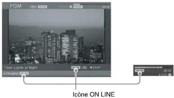 SONY AWS-G500 - Activation des fonctions avec la touche ON LINE - 2