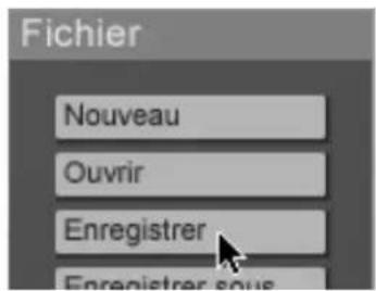 Fichier Nouveau Ouvrir Enregistrer Enregistrer sous
