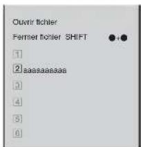 Quiver fichter Fermer fichter SHIFT ●+● 1 2 saasaaasaa 3 4 5 6