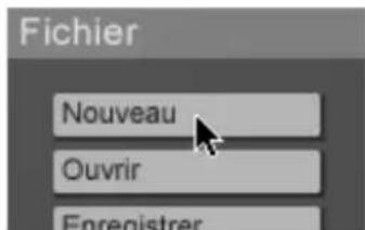 Fichier Nouveau Ouvrir Enregistrer