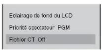 SONY AWS-G500 - Sélectionnez [Fichier CT] et confirmez. - 1