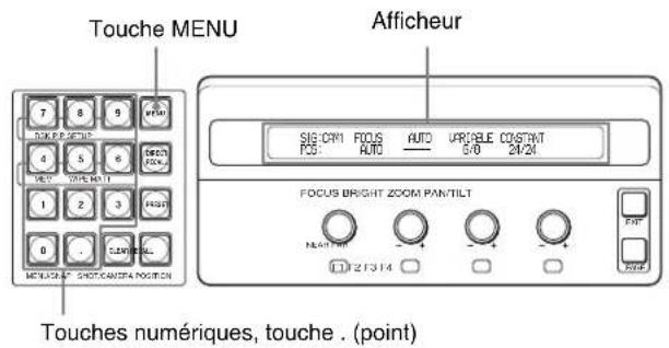SONY BRS-200 - Affichage des menus - 1