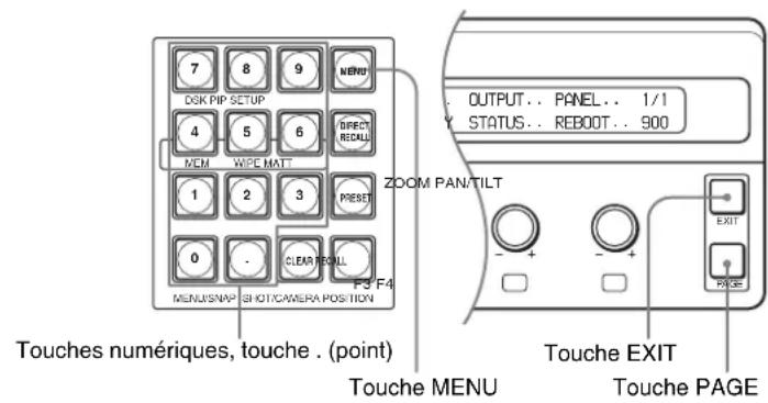 SONY BRS-200 - Pour afficher d'autres pages de menu - 1