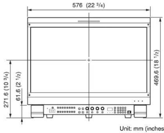 SONY BKM-38H - Dimensions - 1