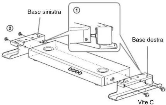 SONY BKM-38H - Fissaggio della base all'unità di controllo - 1