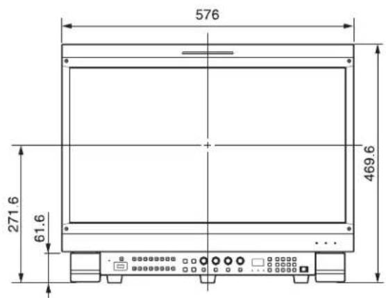 SONY BKM-38H - 設置寸法 - 1