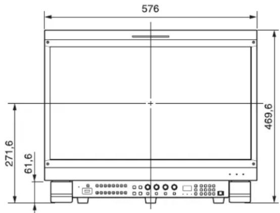 SONY BKM-38H - Dimensiones - 1