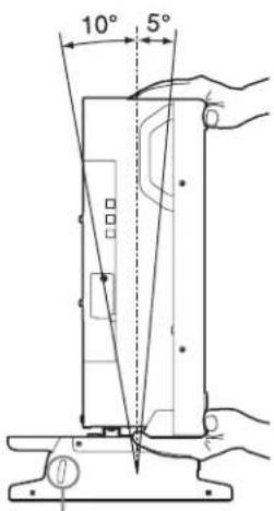 SONY BKM-37H - Tilting the monitor - 1