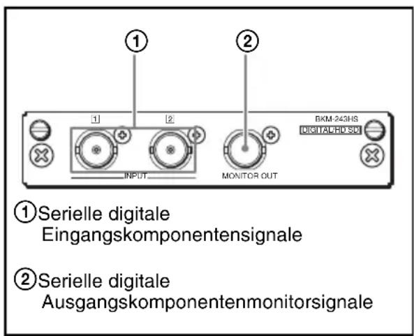 SONY BKM-243HS - Konfiguration der Eingänge/Ausgänge und der Eingabesignale - 1