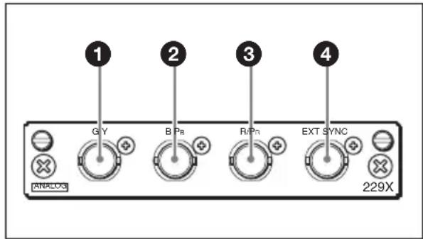 SONY BKM-229X - Configuración de los conectores de entrada y de las señales que se pueden recibir - 1