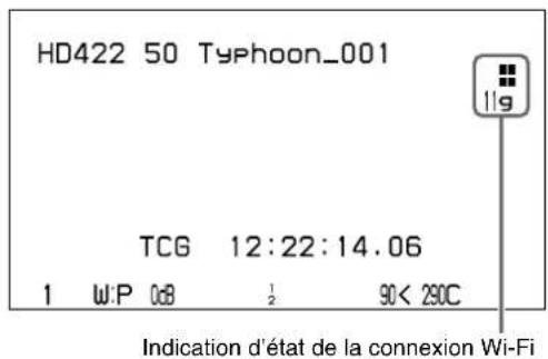 HD422 50 Typhoon_001 TC6 12:22:14.06 1 W:P 0dB ½ 90< 290C Indication d'état de la connexion Wi-Fi