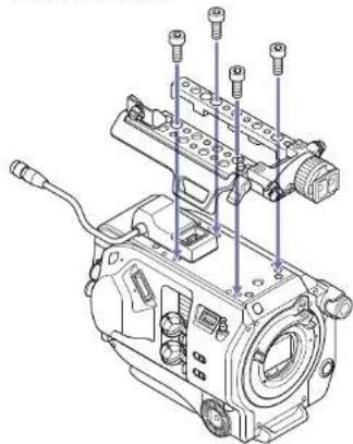 SONY CBK-FS7BK - Raccordement de l'adaptateur de poignée et de la plaque supérieure - 3
