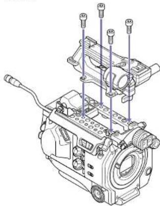 SONY CBK-FS7BK - Raccordement de l'adaptateur de poignée et de la plaque supérieure - 4