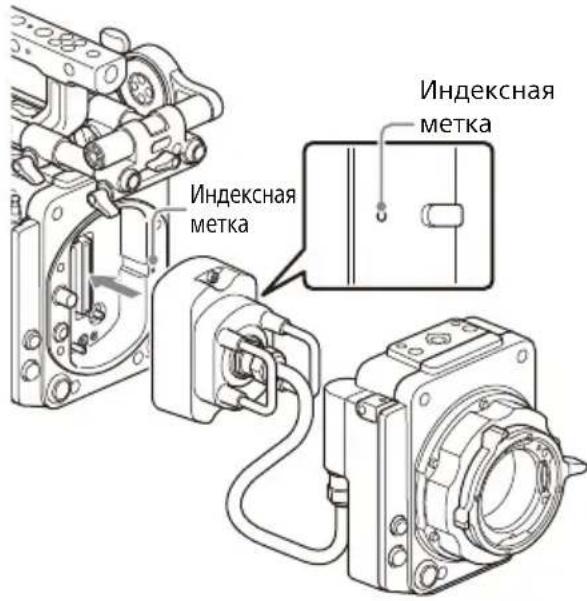 SONY CBK-3620XS - Установите приемник адаптера блока изображения на адаптер корпуса камеры. - 1