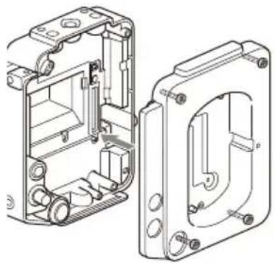 SONY CBK-3620XS - Montare il coperchietto di protezione sull'adattatore del blocco imager. - 1