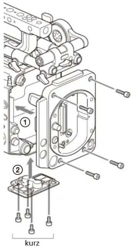 SONY CBK-3620XS - Bringen Sie den in Schritt 1 entfernten Imager-Block am Imager-Block-Adapter an. - 2