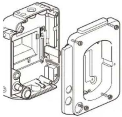 SONY CBK-3620XS - Bringen Sie die Schutzkappe am Imager-Block-Adapter an. - 1
