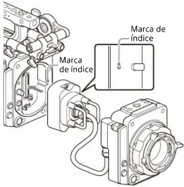 SONY CBK-3620XS - Conecte el bloque del generador de imágenes, extraído en el paso 1, al adaptador del bloque del generador de imágenes. - 3