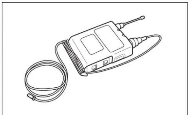 SONY DWT-B01N - Enroulement du câble de microphone autour de la sacoche souple - 2
