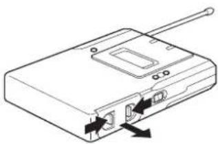 SONY DWT-B01N - Installation des piles - 1