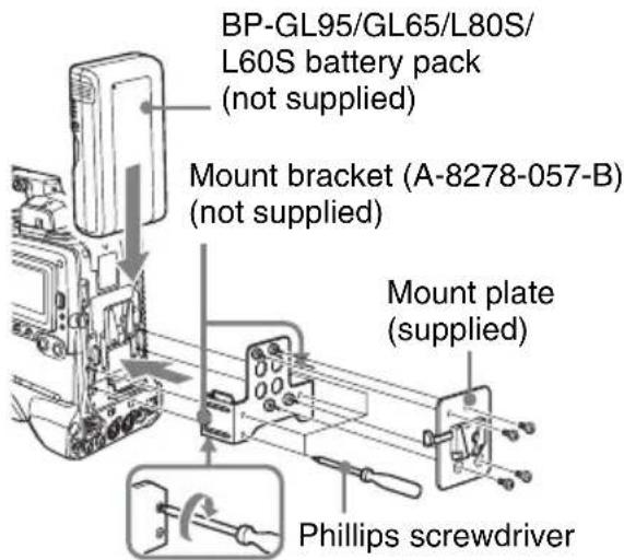 SONY DWA-01D - Attaching to/detaching from the camcorder - 1