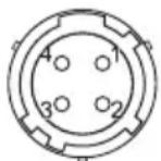 SONY DWA-01D - ① Connettore DC IN (ingresso di alimentazione esterno) (a 4 pin) - 1