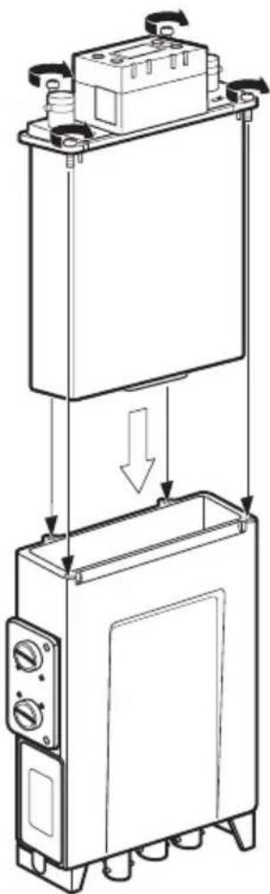 SONY DWA-01D - Anbringen der Empfänger-/Tunereinheit - 1