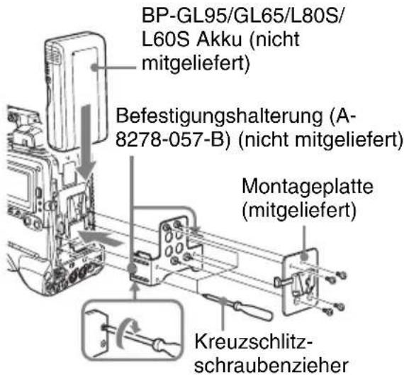 SONY DWA-01D - Montage am/Demontage vom Camcorder - 1