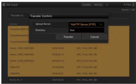 SONY CBK-WA101 - Appuyez sur « Transfer ». - 1