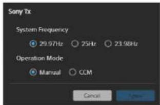 SONY CBK-RPU7 - Création/édition d'une configuration - 1