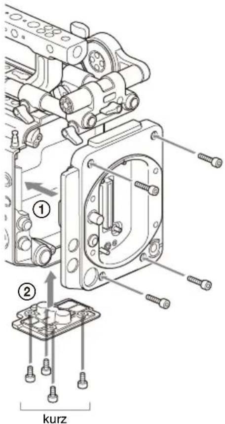 SONY CBK-3610XS - Bringen Sie den in Schritt 1 entfernten Imager-Block am Imager-Block-Adapter an. - 2