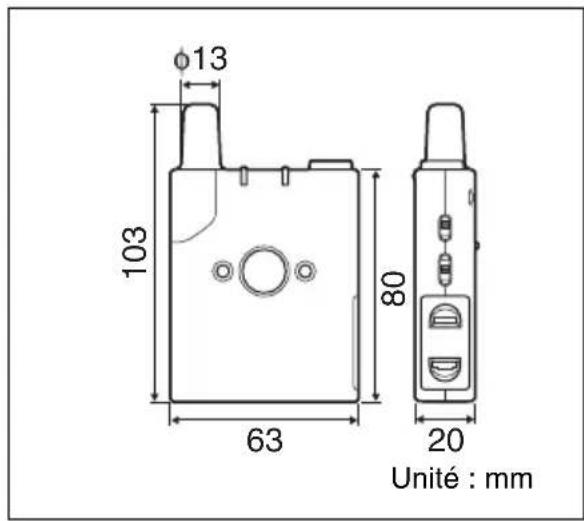 φ13 103 63 80 20 Unité : mm