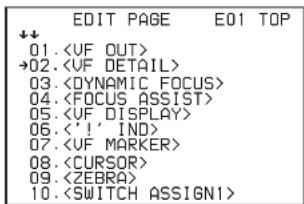 EDIT PAGE E01 TOP ↓↓ 01. →02. 03. 04. 05. 06. <'!' IND> 07. 08. 09. 10.